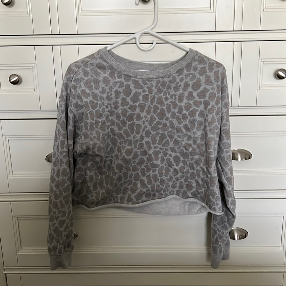 cropped cheetah target top, size small, fits like a small/medium